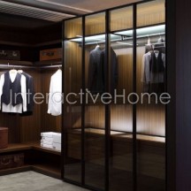 Гардеробная с подсветкой