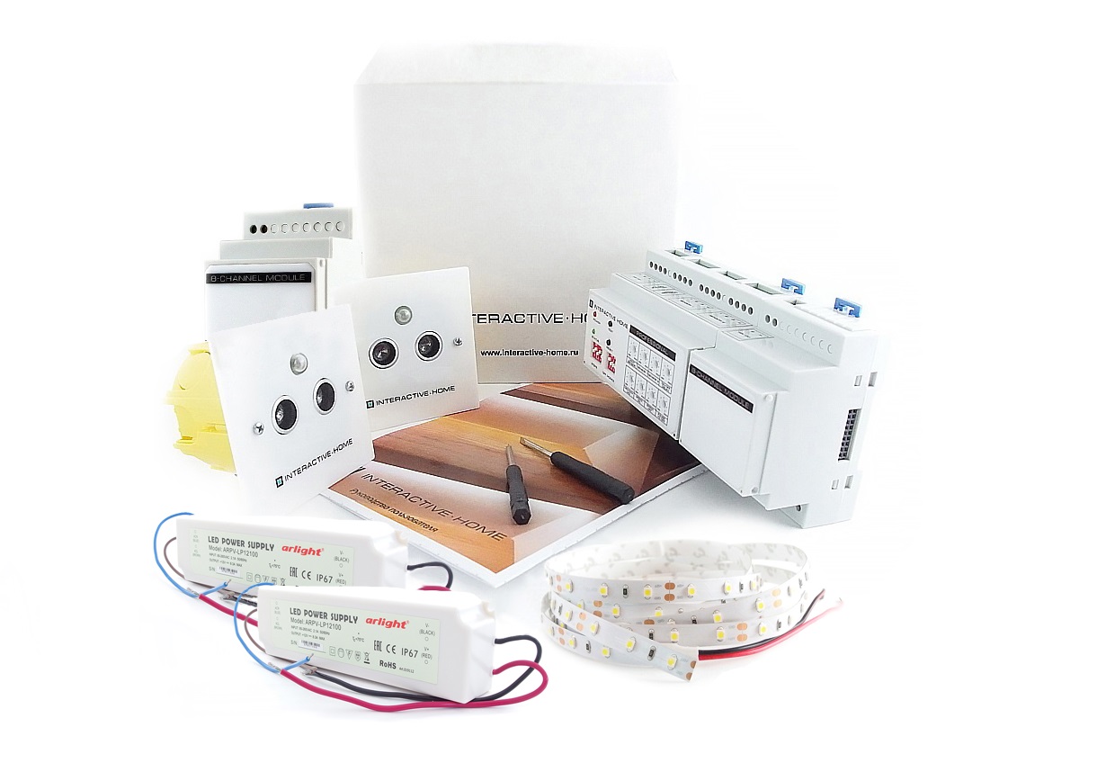 Комплект для автоматической подсветки лестницы